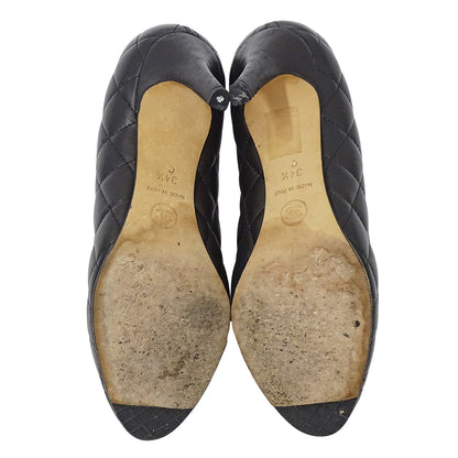 CHANEL シャネル パンプス マトラッセ ブラック レザー レディース 【中古】