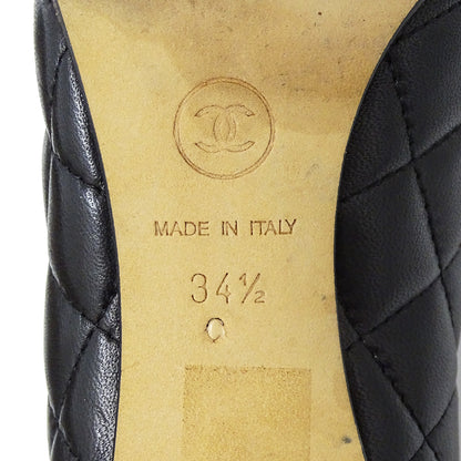 CHANEL シャネル パンプス マトラッセ ブラック レザー レディース 【中古】