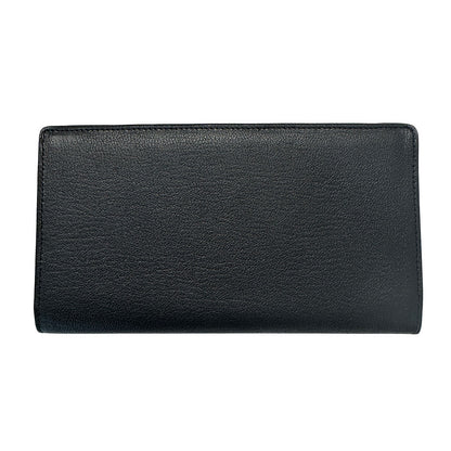 CHANEL シャネル 長財布 ブラック ゴールド金具 レザー レディース 【中古】