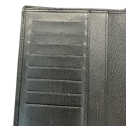 CHANEL シャネル 長財布 ブラック ゴールド金具 レザー レディース 【中古】