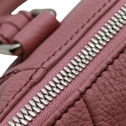 CHANEL シャネル ハンドバッグ ピンク シルバー金具 レザー レディース 【中古】