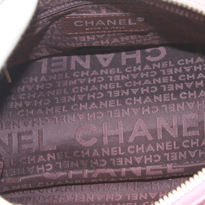 CHANEL シャネル ハンドバッグ ピンク シルバー金具 レザー レディース 【中古】