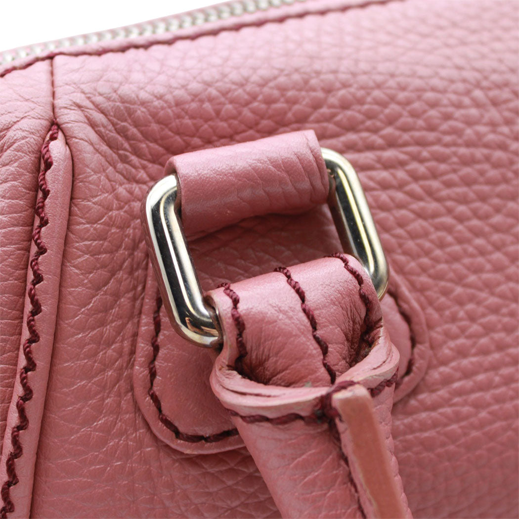 CHANEL シャネル ハンドバッグ ピンク シルバー金具 レザー レディース 【中古】