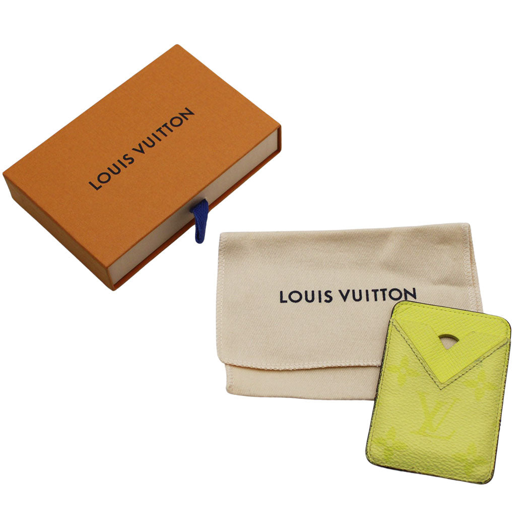 LOUIS VUITTON ルイ・ヴィトン ポルト カルト マグネット カードケース レモン M14120 モノグラムキャンバス レディース メンズ 【中古】