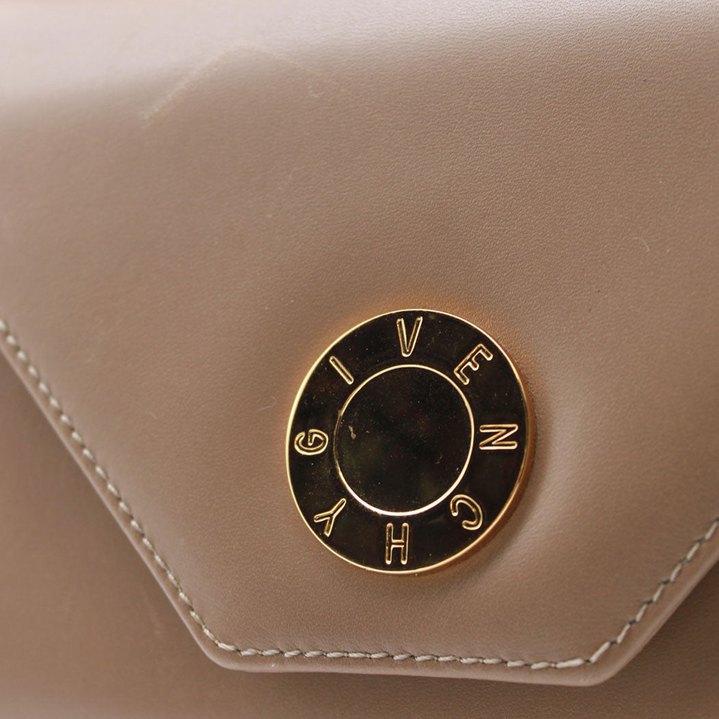 GIVENCHY ジバンシィ ハンドバッグ ベージュ レザー レディース 【中古】