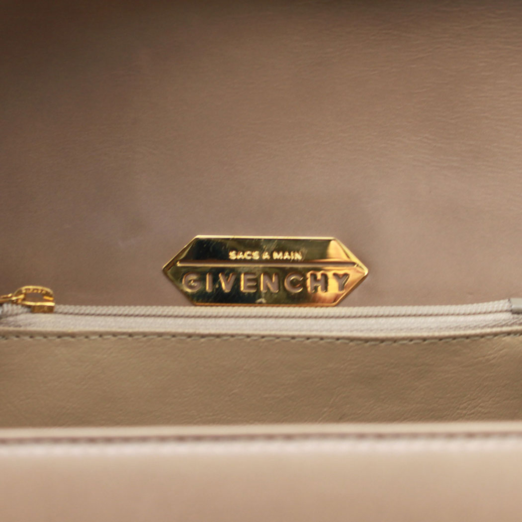 GIVENCHY ジバンシィ ハンドバッグ ベージュ レザー レディース 【中古】