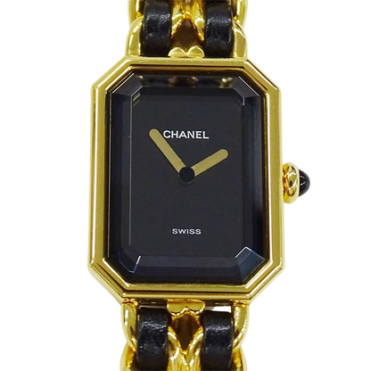 CHANEL シャネル プルミエール H0001 レディース 腕時計 クオーツ QZ GP レザー Mサイズ【中古】