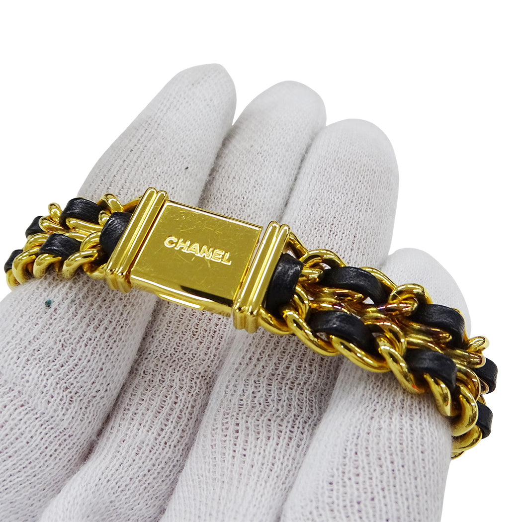CHANEL シャネル プルミエール H0001 レディース 腕時計 クオーツ QZ GP レザー Mサイズ【中古】