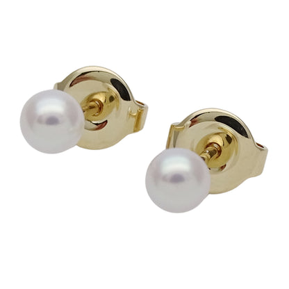MIKIMOTO ミキモト ピアス K18 パール スタッド レディース 磨き済み【中古】