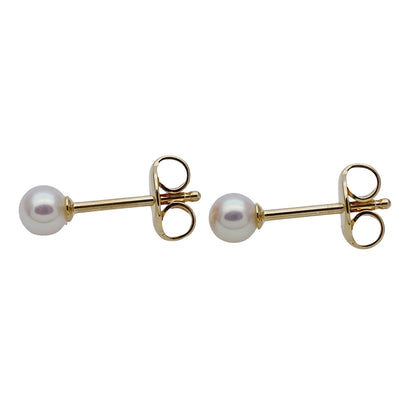 MIKIMOTO ミキモト ピアス K18 パール スタッド レディース 磨き済み【中古】