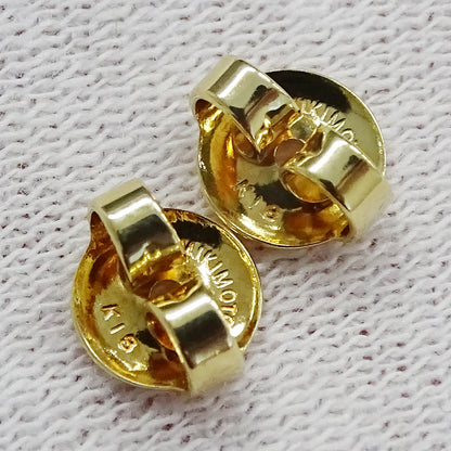 MIKIMOTO ミキモト ピアス K18 パール スタッド レディース 磨き済み【中古】