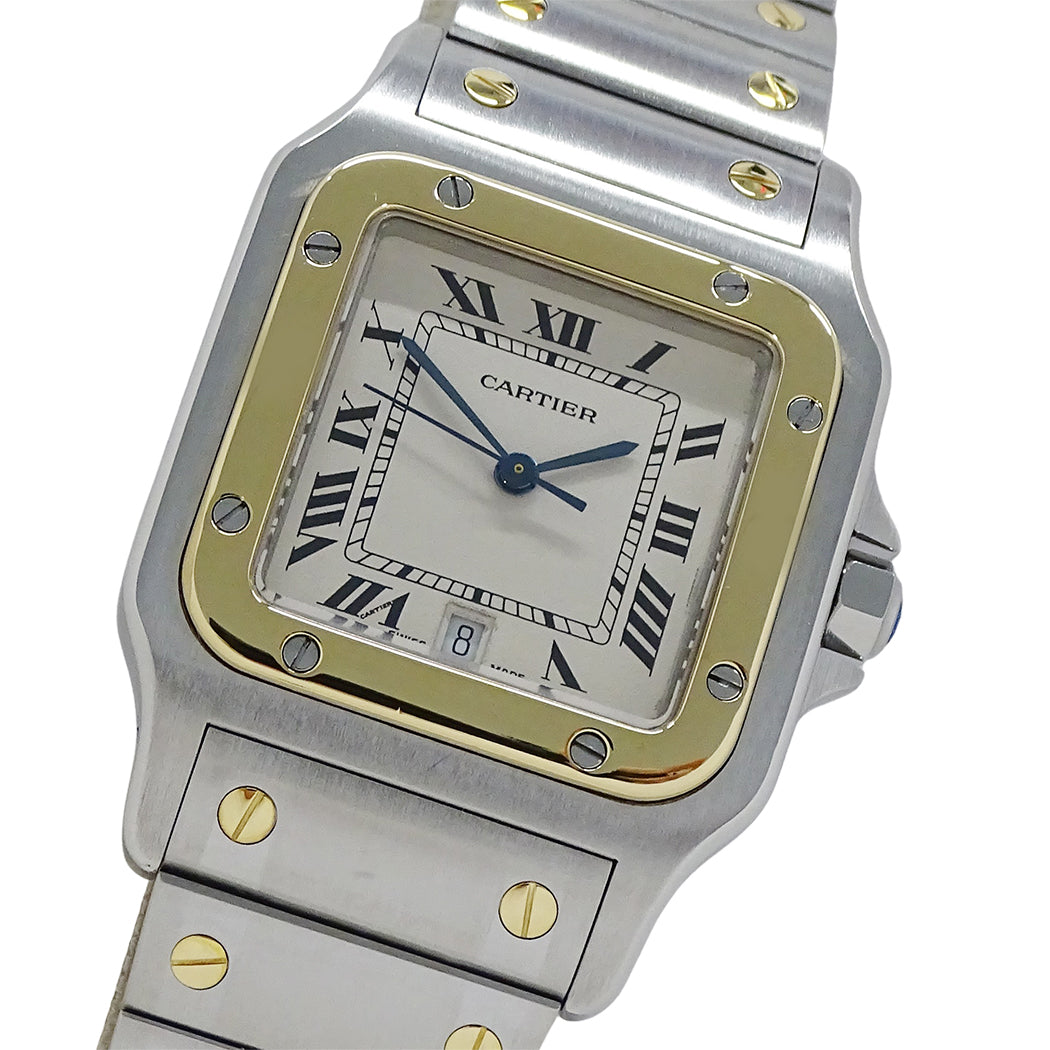 Cartier カルティエ サントスガルベ LM W20011C4 メンズ 腕時計 クオーツ QZ SS YG 磨き済み【中古】