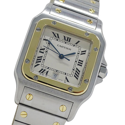 Cartier カルティエ サントスガルベ LM W20011C4 メンズ 腕時計 クオーツ QZ SS YG 磨き済み【中古】