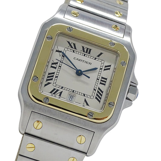 Cartier カルティエ サントスガルベ LM W20011C4 メンズ 腕時計 クオーツ QZ SS YG 磨き済み【中古】