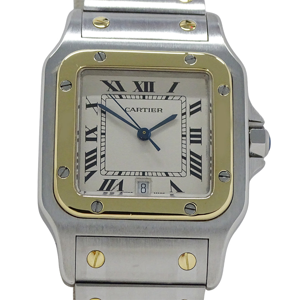 Cartier カルティエ サントスガルベ LM W20011C4 メンズ 腕時計 クオーツ QZ SS YG 磨き済み【中古】
