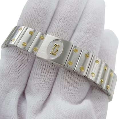 Cartier カルティエ サントスガルベ LM W20011C4 メンズ 腕時計 クオーツ QZ SS YG 磨き済み【中古】