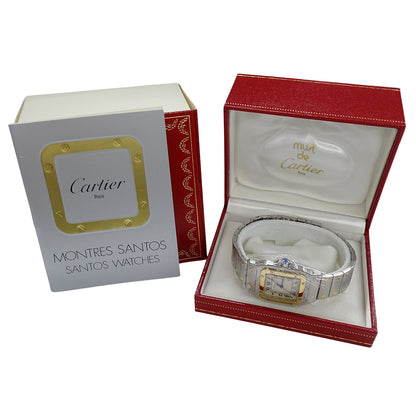 Cartier カルティエ サントスガルベ LM W20011C4 メンズ 腕時計 クオーツ QZ SS YG 磨き済み【中古】