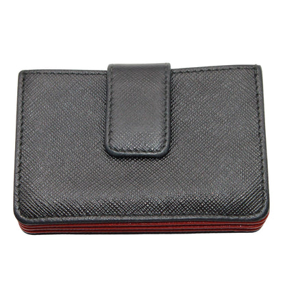 PRADA プラダ カードケース ブラック レッド 1MC211 メンズ 【中古】