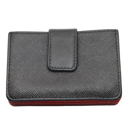 PRADA プラダ カードケース ブラック レッド 1MC211 メンズ 【中古】