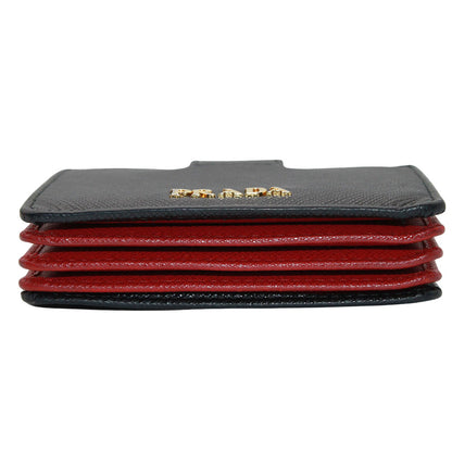PRADA プラダ カードケース ブラック レッド 1MC211 メンズ 【中古】