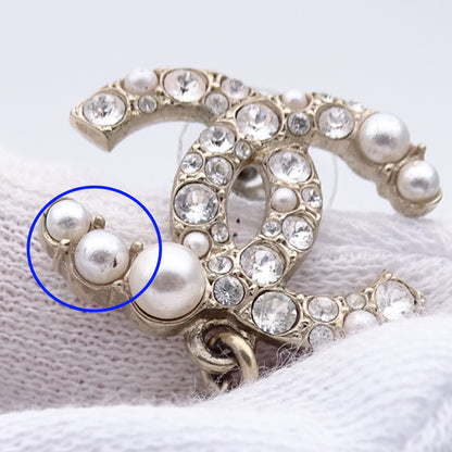 CHANEL シャネル ピアス ココマーク メタル ゴールド シャンパンゴールド レディース 【中古】