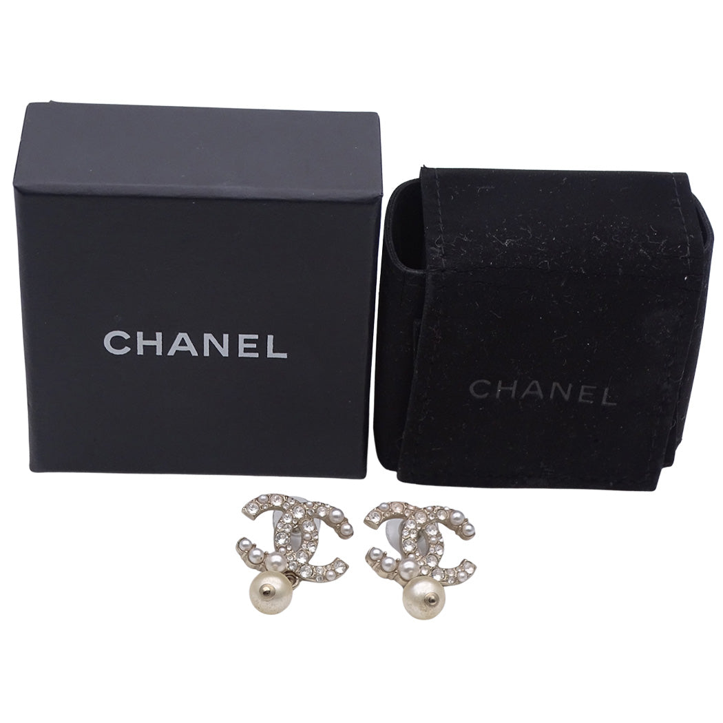 CHANEL シャネル ピアス ココマーク メタル ゴールド シャンパンゴールド レディース 【中古】