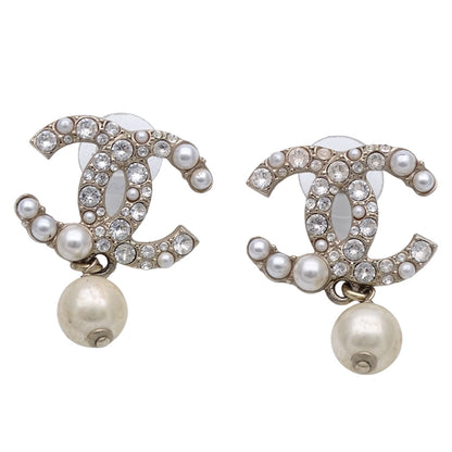 CHANEL シャネル ピアス ココマーク メタル ゴールド シャンパンゴールド レディース 【中古】