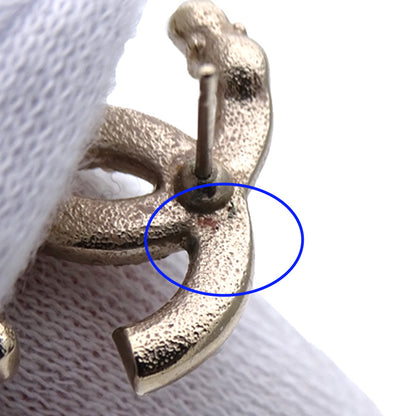CHANEL シャネル ピアス ココマーク メタル ゴールド シャンパンゴールド レディース 【中古】