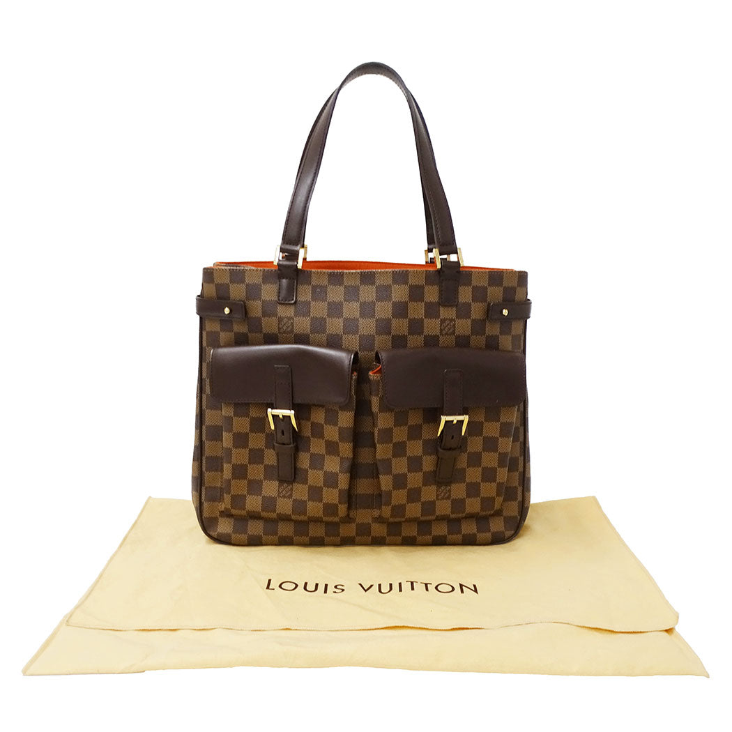 LOUIS VUITTON ルイ・ヴィトン ユゼス トートバッグ ダミエ ブラウン N51128 ダミエキャンバス レディース 【中古】