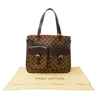 LOUIS VUITTON ルイ・ヴィトン ユゼス トートバッグ ダミエ ブラウン N51128 ダミエキャンバス レディース 【中古】