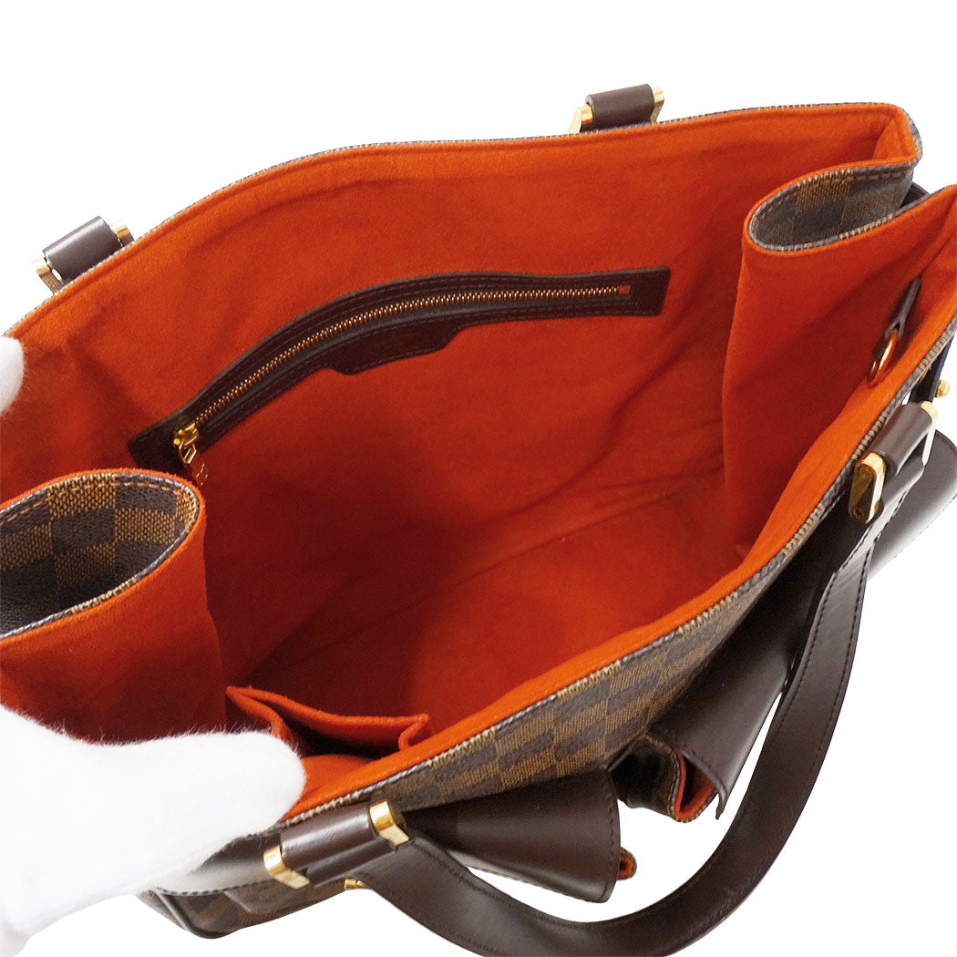 LOUIS VUITTON ルイ・ヴィトン ユゼス トートバッグ ダミエ ブラウン N51128 ダミエキャンバス レディース 【中古】