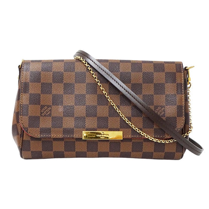 LOUIS VUITTON ルイ・ヴィトン フェイボリットMM 2wayバッグ ブラウン N41129 ダミエキャンバス レディース 【中古】