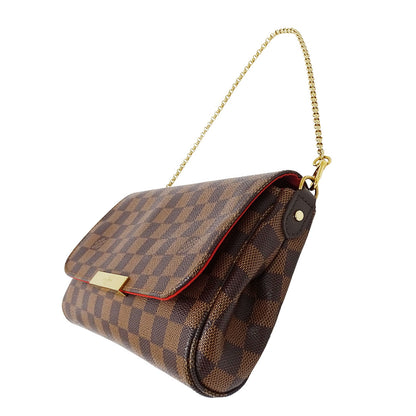 LOUIS VUITTON ルイ・ヴィトン フェイボリットMM 2wayバッグ ブラウン N41129 ダミエキャンバス レディース 【中古】