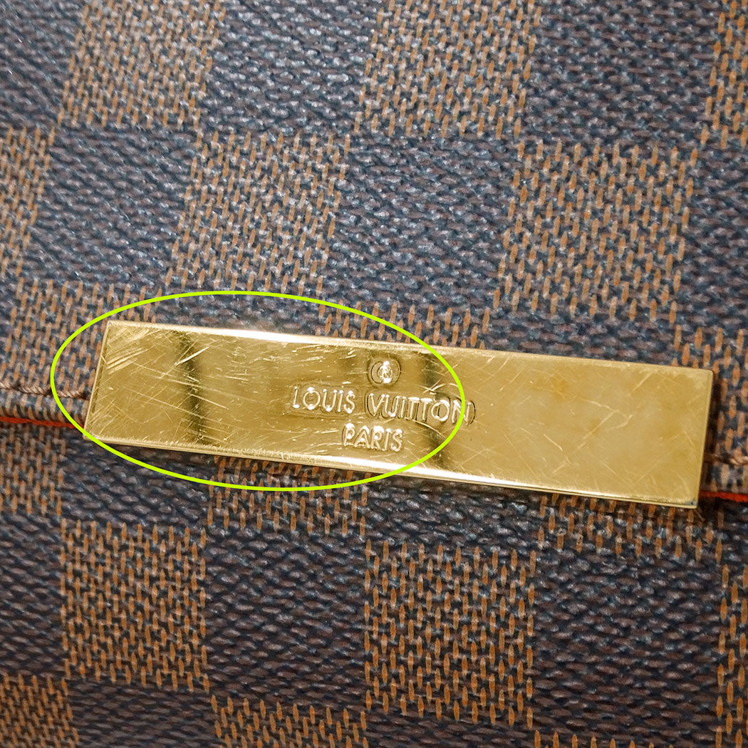LOUIS VUITTON ルイ・ヴィトン フェイボリットMM 2wayバッグ ブラウン N41129 ダミエキャンバス レディース 【中古】