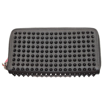 Christian Louboutin クリスチャンルブタン 長財布 ブラック レザー レディース メンズ 【中古】