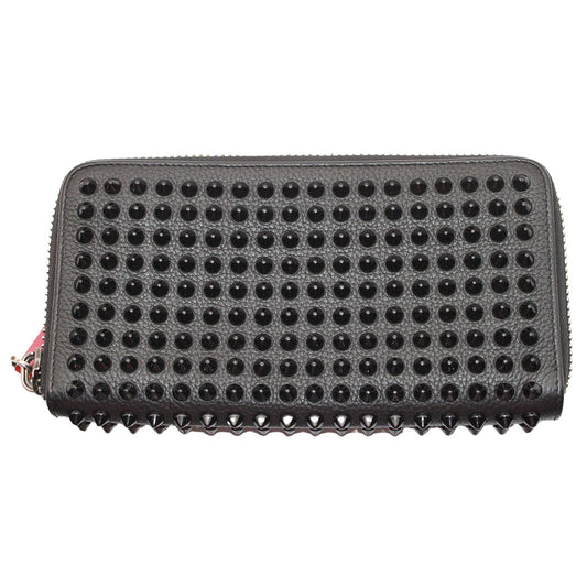Christian Louboutin クリスチャンルブタン 長財布 ブラック レザー レディース メンズ 【中古】