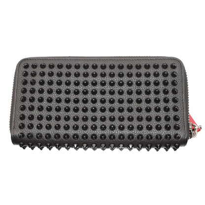 Christian Louboutin クリスチャンルブタン 長財布 ブラック レザー レディース メンズ 【中古】