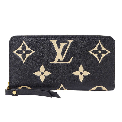 LOUIS VUITTON ルイ・ヴィトン ジッピーウォレット 長財布 ノワール M80481 モノグラムバイカラーアンプラント レディース 【中古】