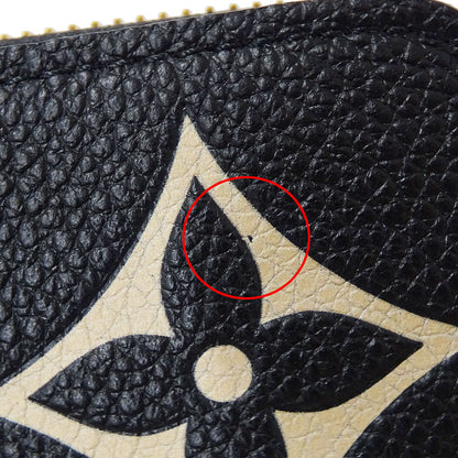 LOUIS VUITTON ルイ・ヴィトン ジッピーウォレット 長財布 ノワール M80481 モノグラムバイカラーアンプラント レディース 【中古】