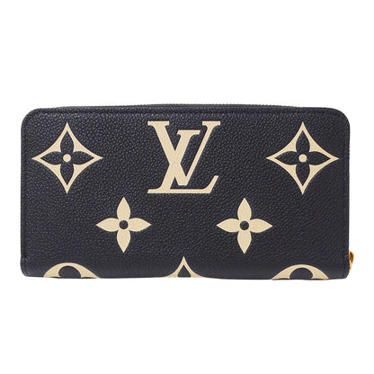 LOUIS VUITTON ルイ・ヴィトン ジッピーウォレット 長財布 ノワール M80481 モノグラムバイカラーアンプラント レディース 【中古】