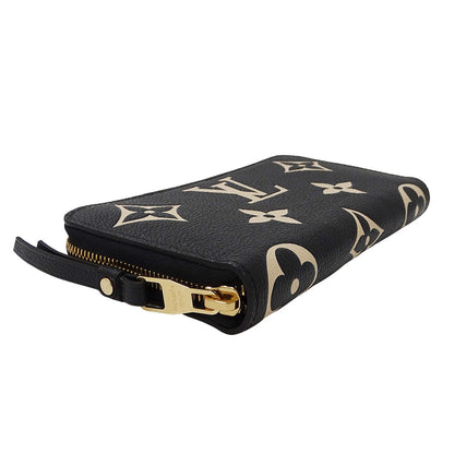 LOUIS VUITTON ルイ・ヴィトン ジッピーウォレット 長財布 ノワール M80481 モノグラムバイカラーアンプラント レディース 【中古】