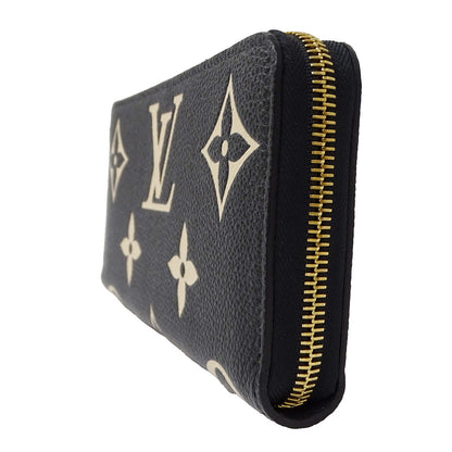 LOUIS VUITTON ルイ・ヴィトン ジッピーウォレット 長財布 ノワール M80481 モノグラムバイカラーアンプラント レディース 【中古】