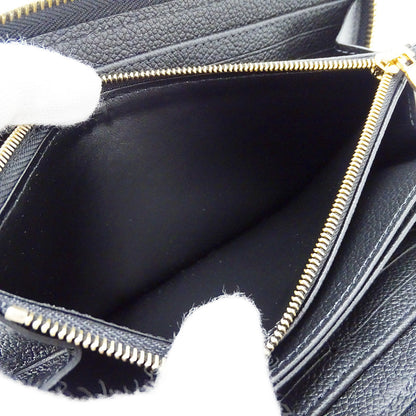 LOUIS VUITTON ルイ・ヴィトン ジッピーウォレット 長財布 ノワール M80481 モノグラムバイカラーアンプラント レディース 【中古】
