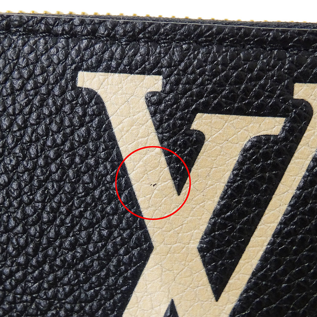 LOUIS VUITTON ルイ・ヴィトン ジッピーウォレット 長財布 ノワール M80481 モノグラムバイカラーアンプラント レディース 【中古】