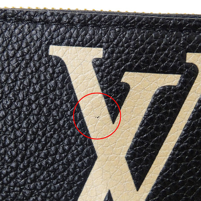 LOUIS VUITTON ルイ・ヴィトン ジッピーウォレット 長財布 ノワール M80481 モノグラムバイカラーアンプラント レディース 【中古】