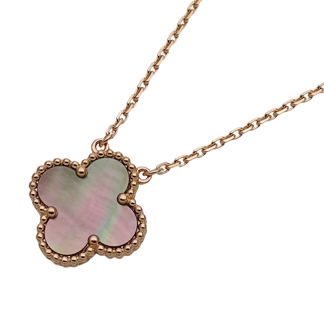 Van Cleef & Arpels ヴァンクリーフ＆アーペル ヴィンテージアルハンブラ ネックレス 750PG ピンクゴールド レディース 磨き済み【中古】