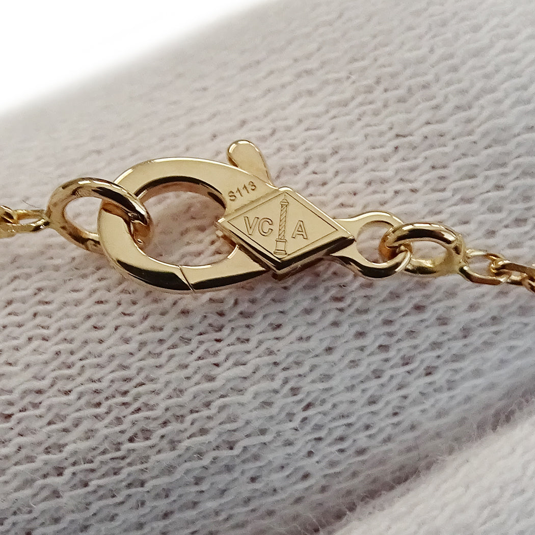 Van Cleef & Arpels ヴァンクリーフ＆アーペル ヴィンテージアルハンブラ ネックレス 750PG ピンクゴールド レディース 磨き済み【中古】