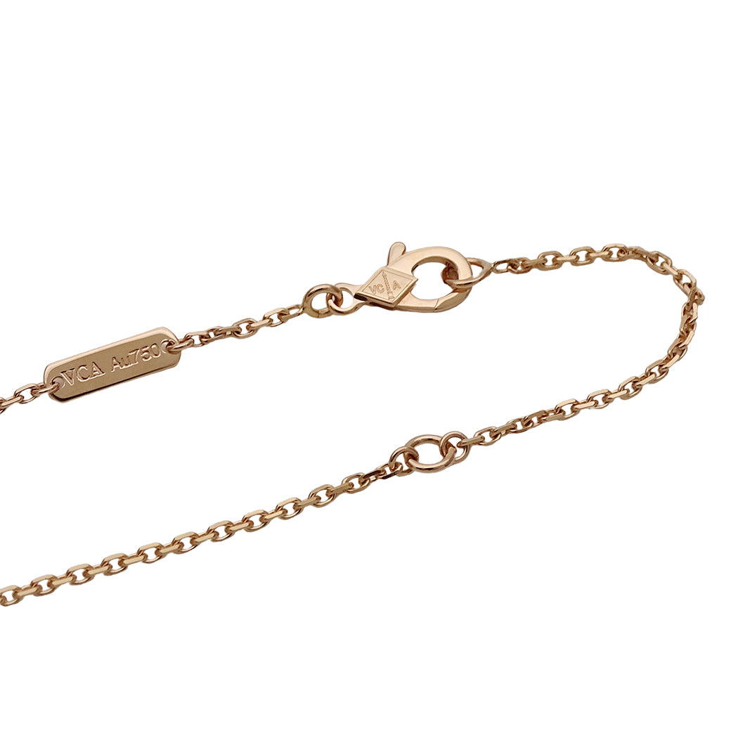 Van Cleef & Arpels ヴァンクリーフ＆アーペル ヴィンテージアルハンブラ ネックレス 750PG ピンクゴールド レディース 磨き済み【中古】