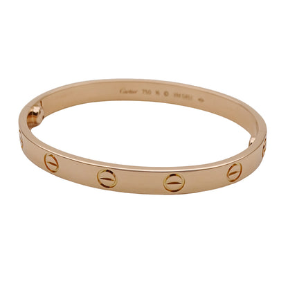Cartier カルティエ ラブブレス LOVE ブレスレット 750PG ピンクゴールド #16 レディース 磨き済み【中古】
