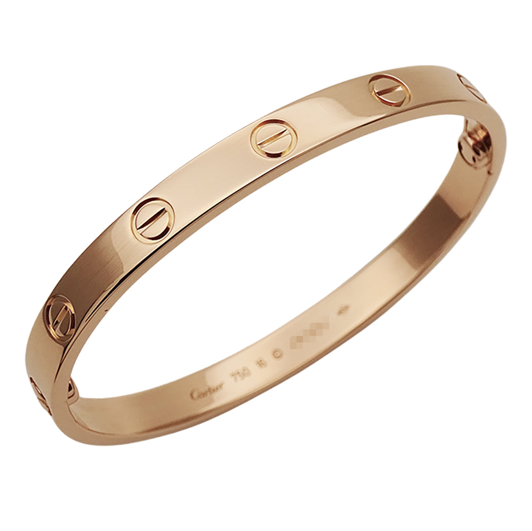 Cartier カルティエ ラブブレス LOVE ブレスレット 750PG ピンクゴールド #16 レディース 磨き済み【中古】